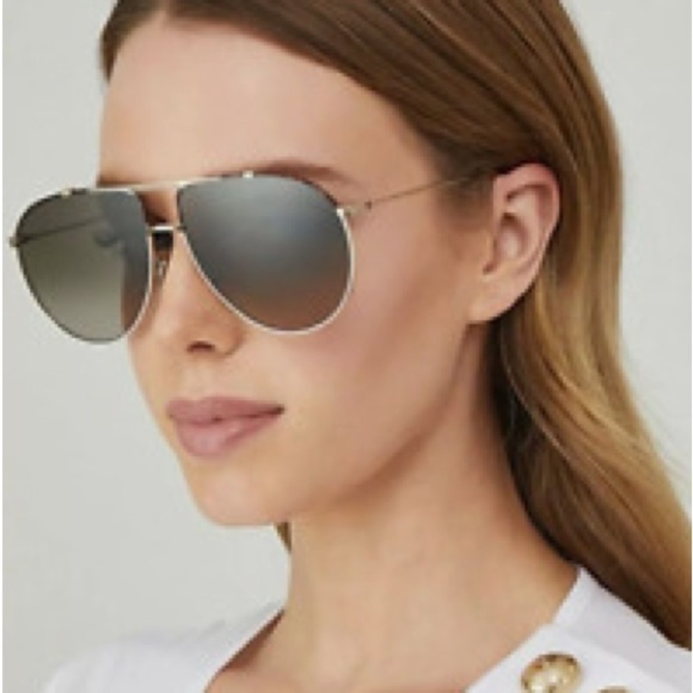 Dior 24W86 Women's Gold Aviator Gradienti new